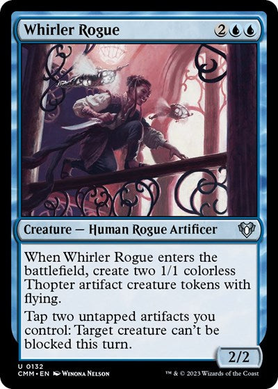 Whirler Rogue (Commander Masters) Light Play Foil