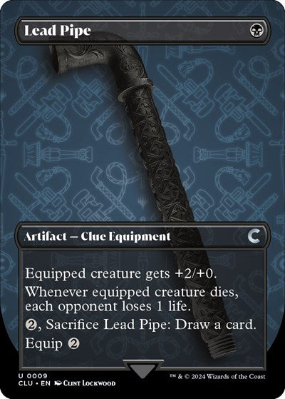 Lead Pipe (Borderless) (Ravnica: Clue Edition) Near Mint