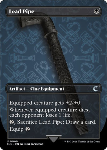 Lead Pipe (Borderless) (Ravnica: Clue Edition) Near Mint