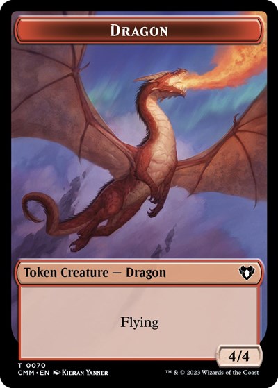 Dragon / Kor Ally Double-Sided Token (Commander Masters) Near Mint
