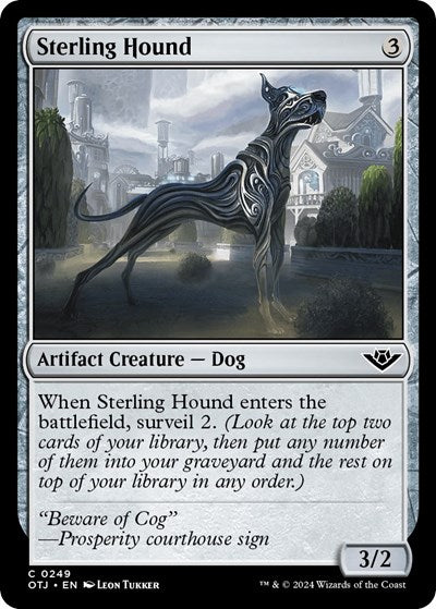 Sterling Hound (Outlaws of Thunder Junction) Near Mint Foil