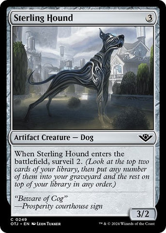 Sterling Hound (Outlaws of Thunder Junction) Near Mint Foil