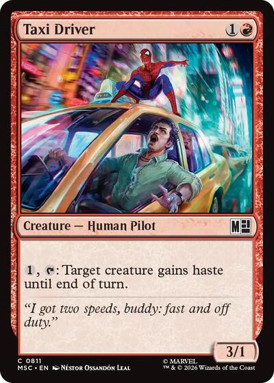 Taxi Driver (Commander: Marvel Super Heroes) Near Mint Foil