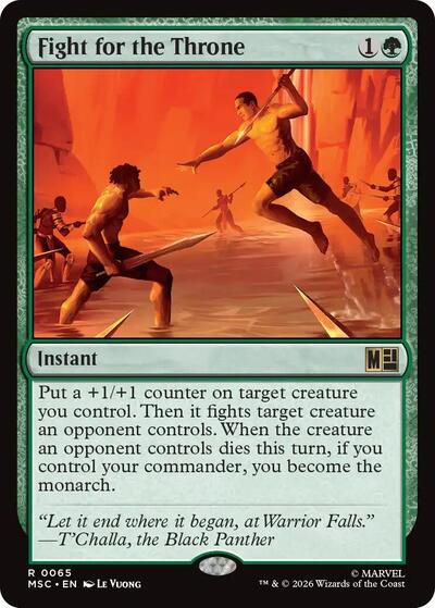 Fight for the Throne (Commander: Marvel Super Heroes) Near Mint