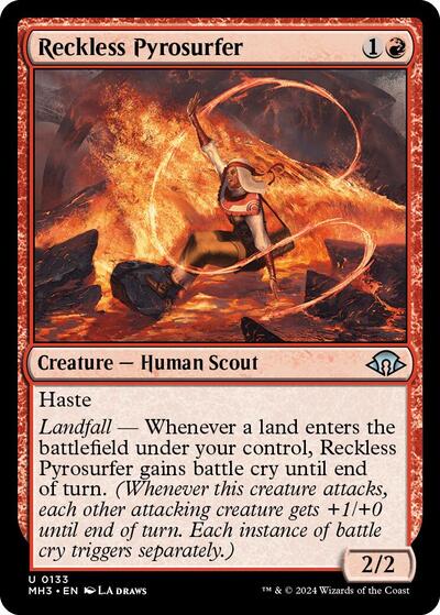 Reckless Pyrosurfer (Modern Horizons 3) Near Mint Foil