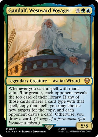 Gandalf, Westward Voyager (Commander: The Lord of the Rings: Tales of Middle-earth) Near Mint