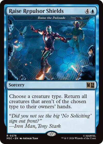 Raise Repulsor Shields - Raise the Palisade (Surge Foil) (Commander: Marvel Super Heroes) Near Mint Foil
