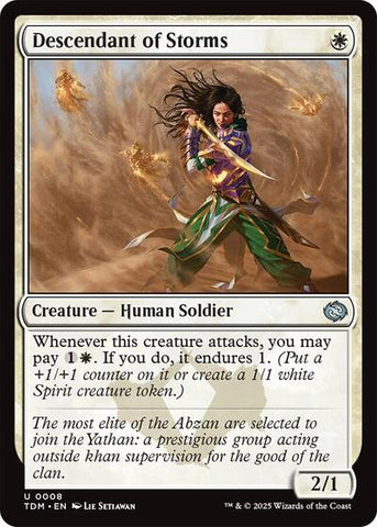 Descendant of Storms (Tarkir: Dragonstorm) Near Mint