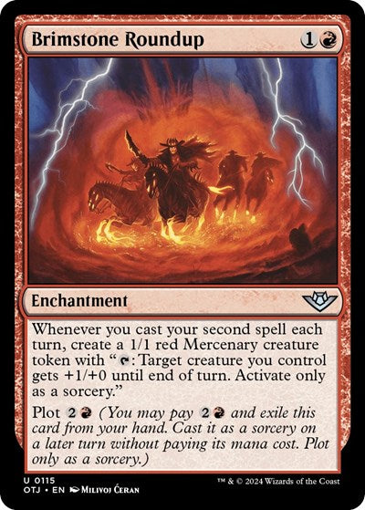 Brimstone Roundup (Outlaws of Thunder Junction) Near Mint Foil