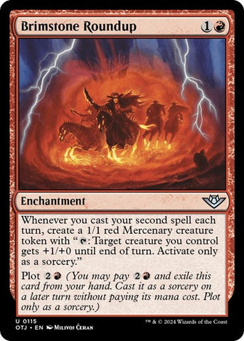 Brimstone Roundup (Outlaws of Thunder Junction) Near Mint Foil