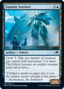 Futurist Sentinel (Kamigawa: Neon Dynasty) Near Mint Foil