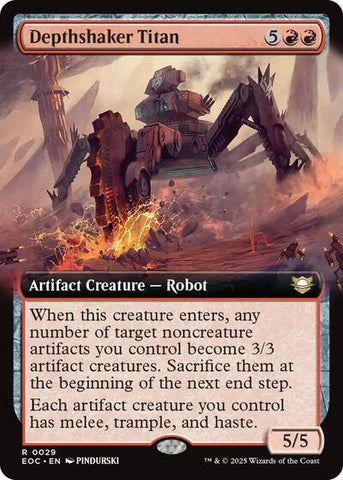 Depthshaker Titan (Extended Art) (Commander: Edge of Eternities) Near Mint