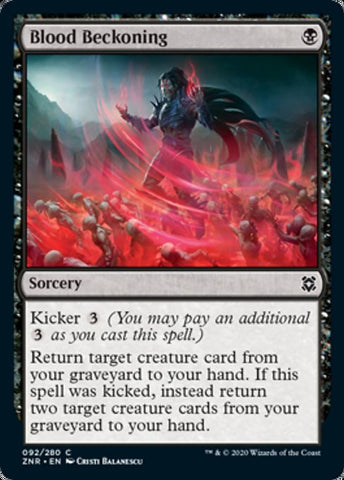 Blood Beckoning (Zendikar Rising) Near Mint Foil