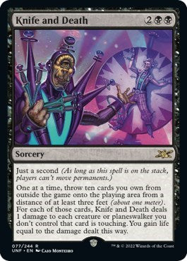 Knife and Death (Unfinity) Near Mint