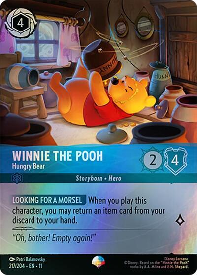 Winnie the Pooh - Hungry Bear (Epic) (Winterspell) Near Mint Holofoil