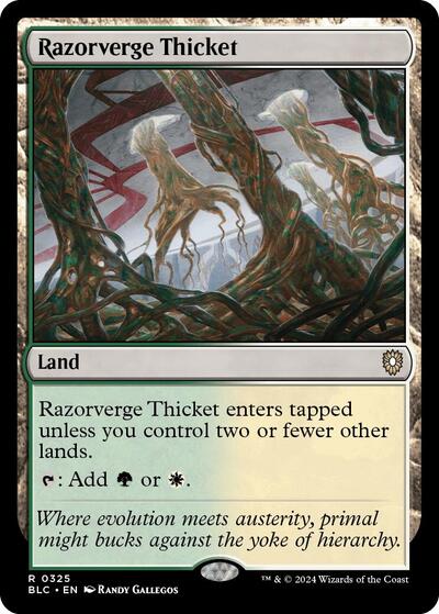 Razorverge Thicket (Commander: Bloomburrow) Near Mint