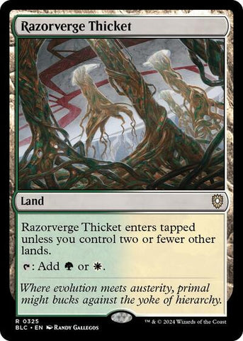 Razorverge Thicket (Commander: Bloomburrow) Near Mint