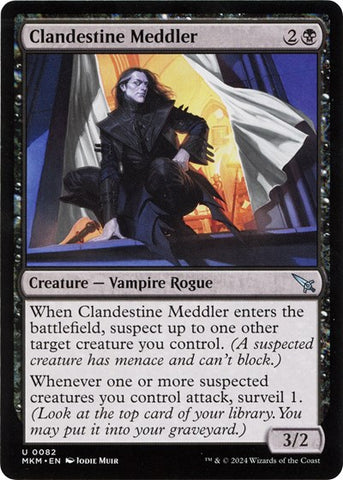 Clandestine Meddler (b) (Murders at Karlov Manor) Near Mint Foil