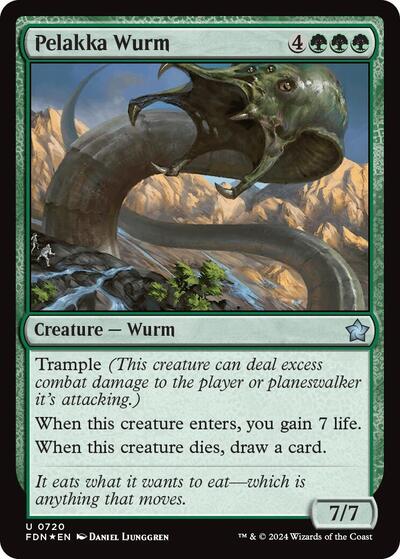 Pelakka Wurm (Foundations) Near Mint Foil