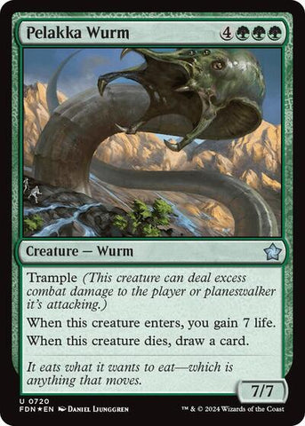 Pelakka Wurm (Foundations) Near Mint Foil