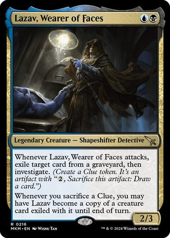 Lazav, Wearer of Faces (Murders at Karlov Manor) Near Mint Foil