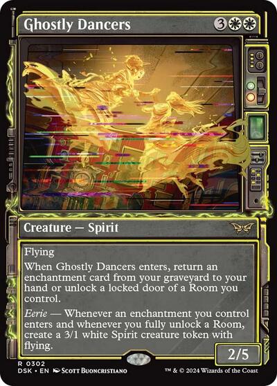 Ghostly Dancers (Showcase) (Duskmourn: House of Horror) Near Mint