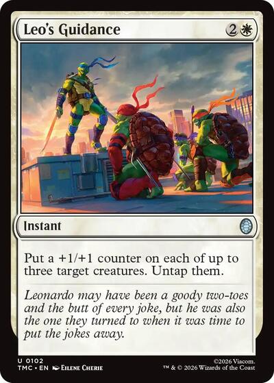 Leo's Guidance (Commander: Teenage Mutant Ninja Turtles) Near Mint