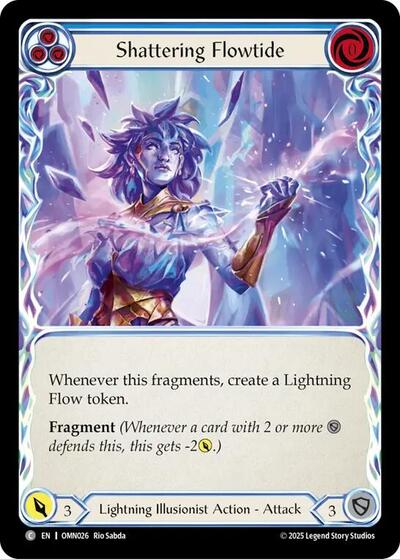 Shattering Flowtide (Blue) (Omens of the Third Age) Near Mint Foil