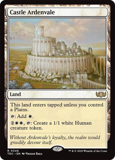 Castle Ardenvale (Commander: Tarkir: Dragonstorm) Near Mint