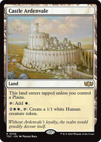 Castle Ardenvale (Commander: Tarkir: Dragonstorm) Near Mint