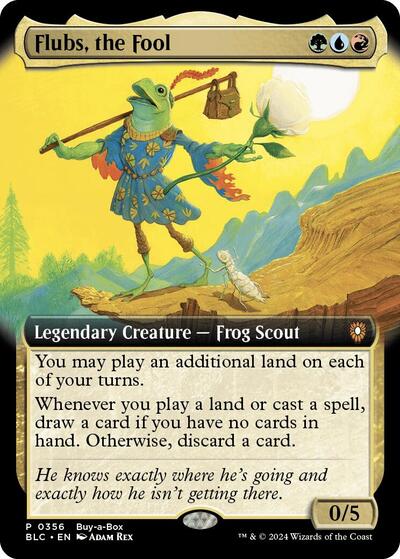 Flubs, the Fool (Extended Art) (Promos: Buy-A-Box) Near Mint Foil