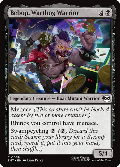 Bebop, Warthog Warrior (Teenage Mutant Ninja Turtles) Near Mint Foil