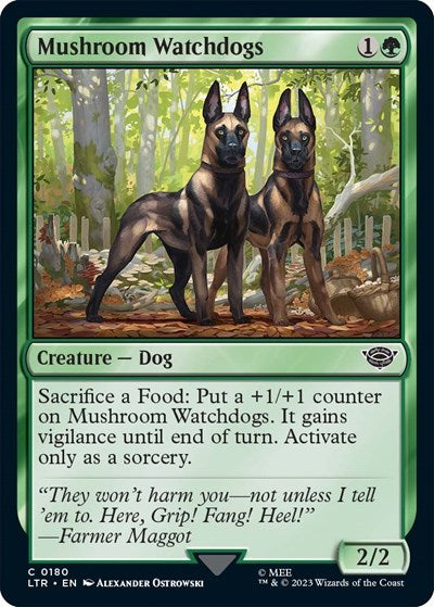 Mushroom Watchdogs (Universes Beyond: The Lord of the Rings: Tales of Middle-earth) Near Mint Foil