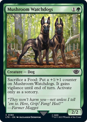 Mushroom Watchdogs (Universes Beyond: The Lord of the Rings: Tales of Middle-earth) Near Mint Foil