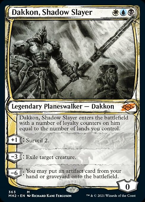 Dakkon, Shadow Slayer (Showcase) (Modern Horizons 2) Near Mint Foil