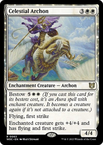 Celestial Archon (Commander: Wilds of Eldraine) Near Mint