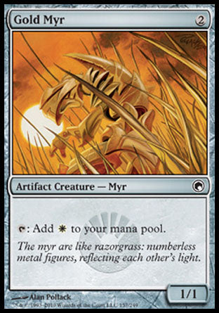 Gold Myr (Scars of Mirrodin) Near Mint