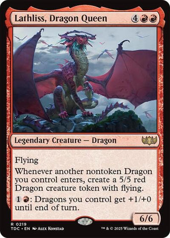 Lathliss, Dragon Queen (Commander: Tarkir: Dragonstorm) Near Mint