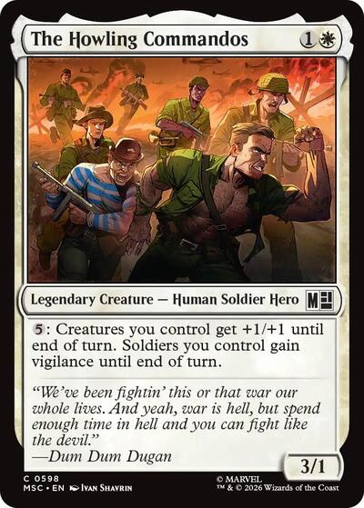 The Howling Commandos (Commander: Marvel Super Heroes) Near Mint Foil