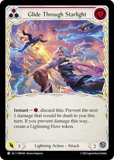 Glide Through Starlight (Red) (Omens of the Third Age) Near Mint Foil