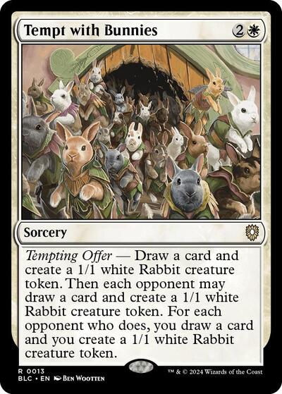 Tempt with Bunnies (Commander: Bloomburrow) Near Mint