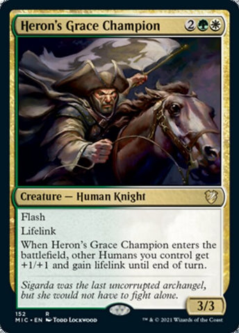 Heron's Grace Champion (Commander 2021 Midnight Hunt) Light Play