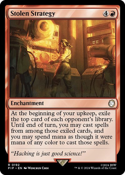 Stolen Strategy (Universes Beyond: Fallout) Light Play Foil