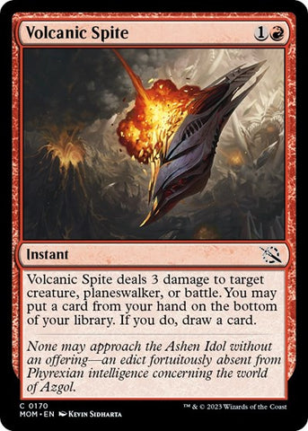 Volcanic Spite (March of the Machine) Near Mint Foil