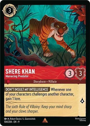 Shere Khan - Menacing Predator (Fabled) Near Mint