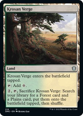 Krosan Verge (Commander: Dominaria United) Near Mint