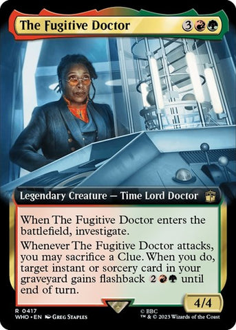 The Fugitive Doctor (Extended Art) (Universes Beyond: Doctor Who) Near Mint Foil
