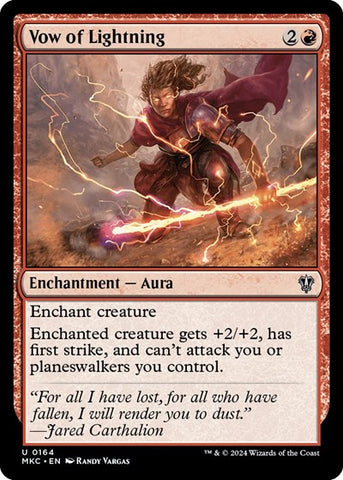 Vow of Lightning (Commander: Murders at Karlov Manor) Near Mint