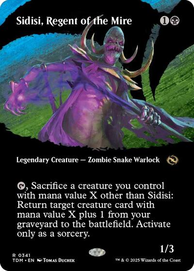 Sidisi, Regent of the Mire (Borderless) (Tarkir: Dragonstorm) Near Mint