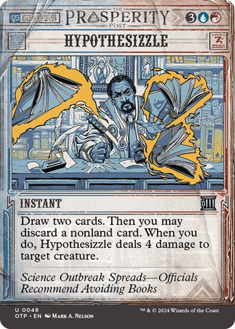 Hypothesizzle (Outlaws of Thunder Junction: Breaking News) Near Mint Foil